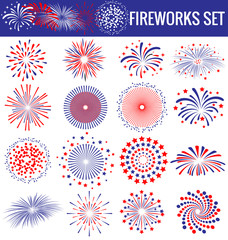 Beautiful Fireworks for Independence Day USA