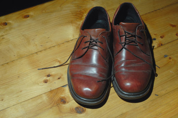 pair of man's shoes