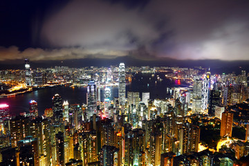 Hong Kong at night