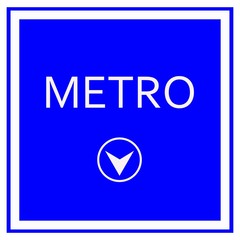 Panneau métro