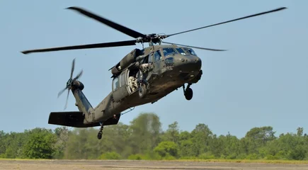 Wall murals Helicopter Army Black Hawk Helicopter