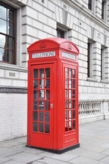 Obraz premium Red telephone box