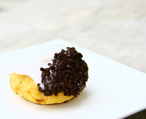 gland à la crème,glaçage sucre et chocolat