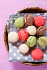 Sweet and colourful  macaroons
