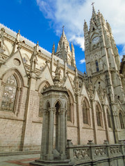 Fototapeta na wymiar Cathedral of Quito, Ecuador
