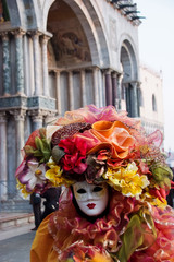Fototapeta na wymiar Traditional Venetian carnival mask