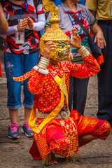 Artists wear traditional costume in Angkor temple,Siemriep, Camb