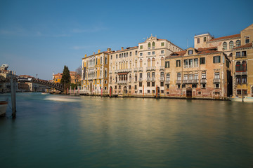 Fototapeta na wymiar Buildings Along the Venetian Lagoon
