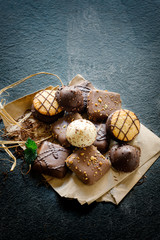 Chocolate tea biscuits