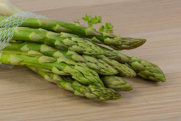 Raw asparagus