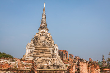 Obraz premium Wat Phrasisanpetch in the Ayutthaya Historical Park, Ayutthaya,
