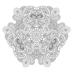 Black and white mandala.