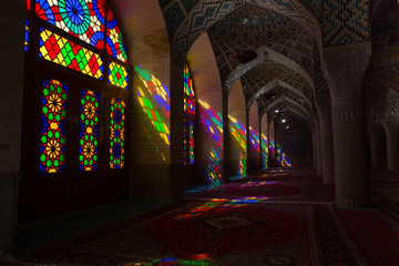 Fototapeta na wymiar Nasir al-Mulk Mosque in Shiraz, Iran