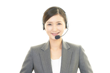 笑顔のオペレーター