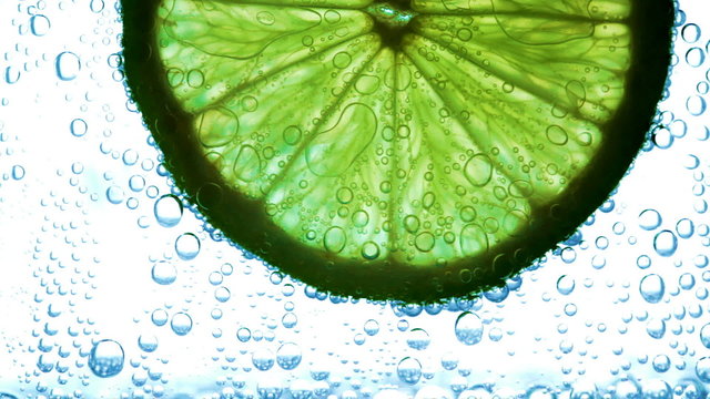 lime with bubbles 