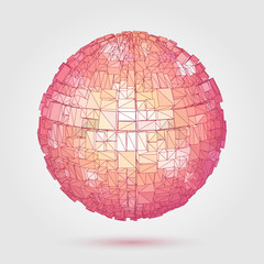 Vector 3D concept illustration.