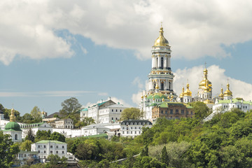Fototapeta na wymiar River Dnieper view in spring, Kiev, Ukraine
