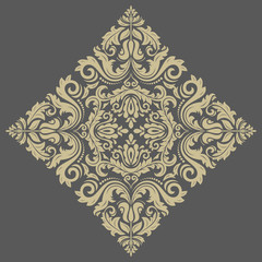 Damask Vector Orient Pattern