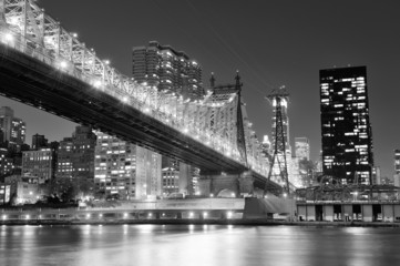 Fototapeta na wymiar New York City night panorama