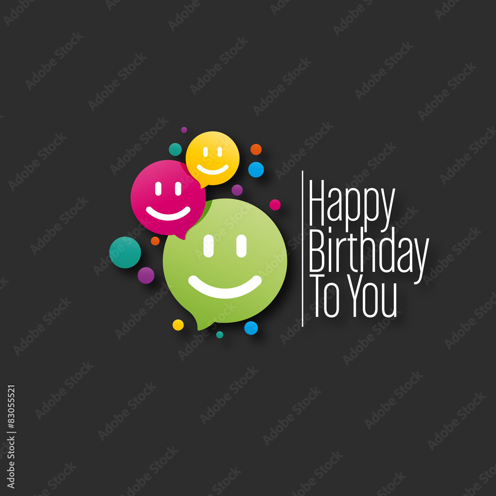 Canvas Prints happy birthday to you