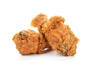 fried chicken isolated on white background