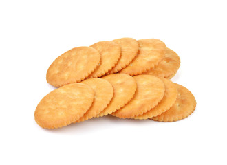 Cracker isolated on over white background
