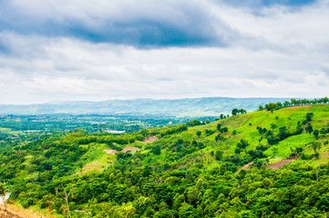Green mountain in thailand.