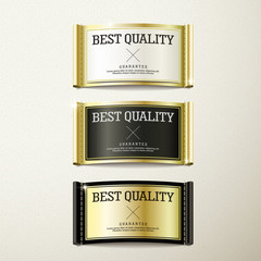 gorgeous premium quality golden tags
