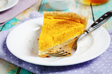 Tart with pumpkin stuffing