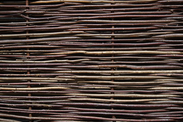 background of woven willow