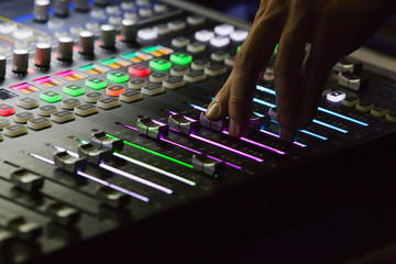 studio mixer detail