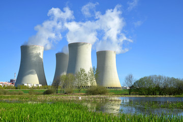 Nuclear power plant Temelin in Czech Republic Europe