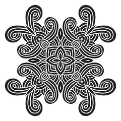 celtic knot pattern card, mandala, amulet
