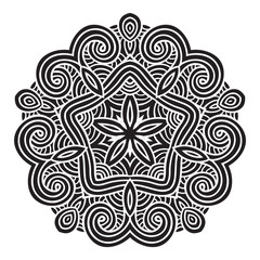 celtic knot pattern card, mandala, amulet