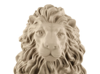 Lion head statue
