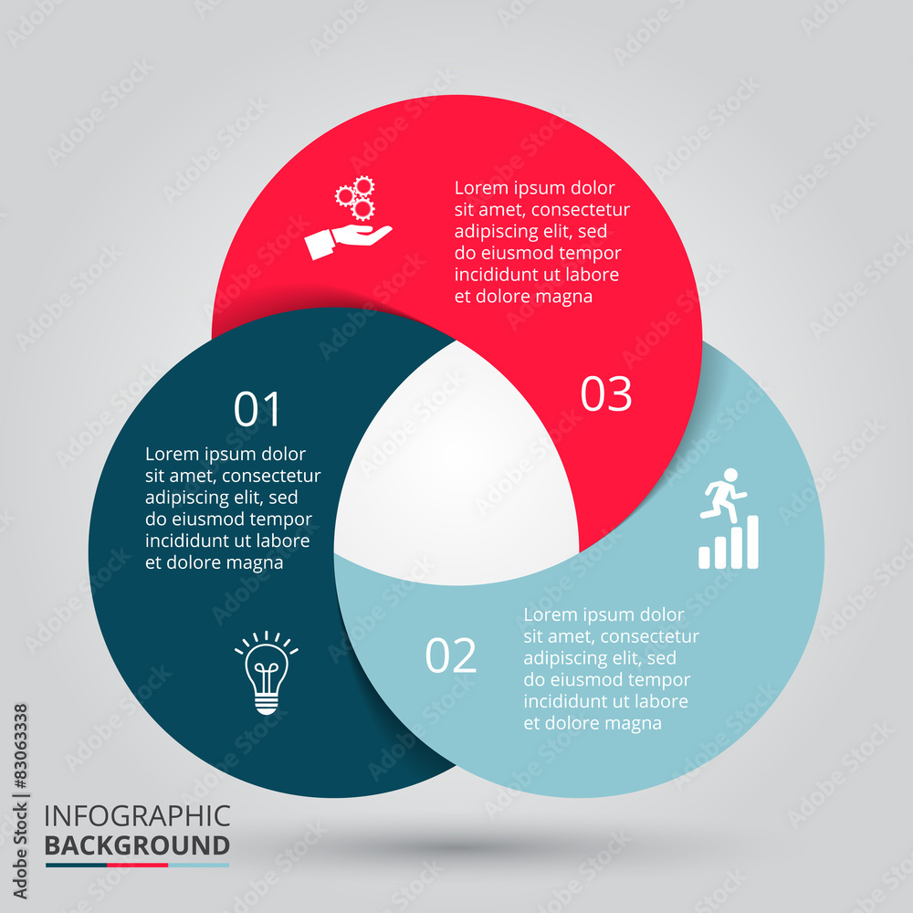 Poster vector circle element for infographic.