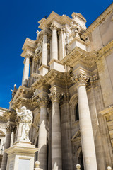 Apostle statue in Cathedral Church in Syracuse, Sicily
