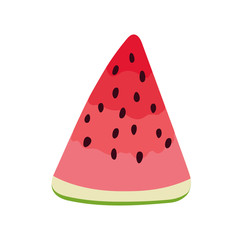Abstract Watermelon isolated. Vector illustration