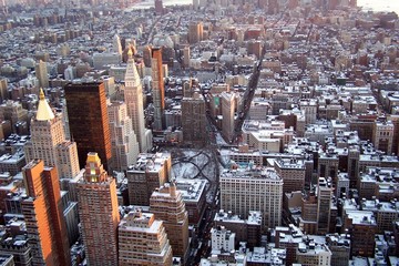 Manhattan sous la neige