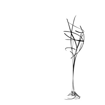 The stylized wine glass for fault