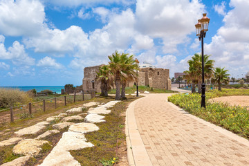 Promenade in Ashqelon, Israel.
