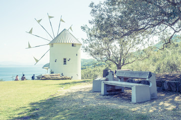 Scenery with the bench