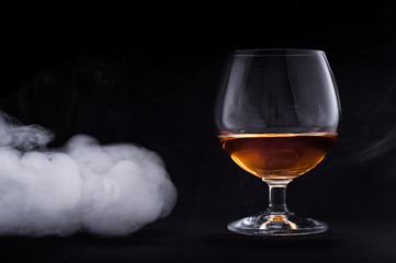Cognac in glass