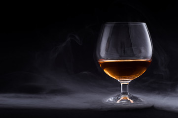 Cognac in glass