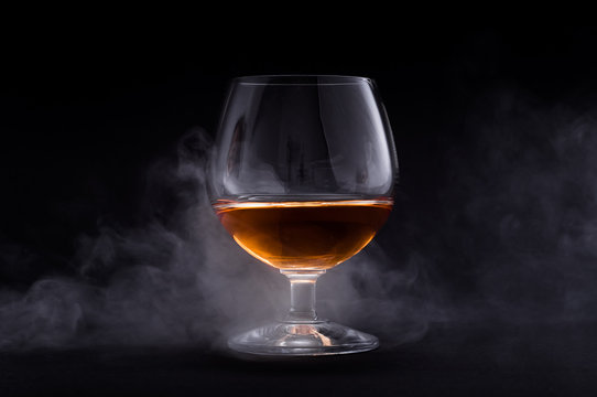 Cognac in glass