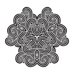 celtic knot pattern card, mandala, amulet
