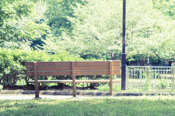 Fototapeta premium Scenery with the bench
