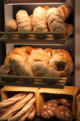 bread in the bakery