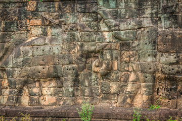 Terrace of the Elephants, Angkor Thom, Siem Reap, Cambodia