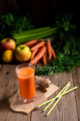 freshly squeezed carrot juice